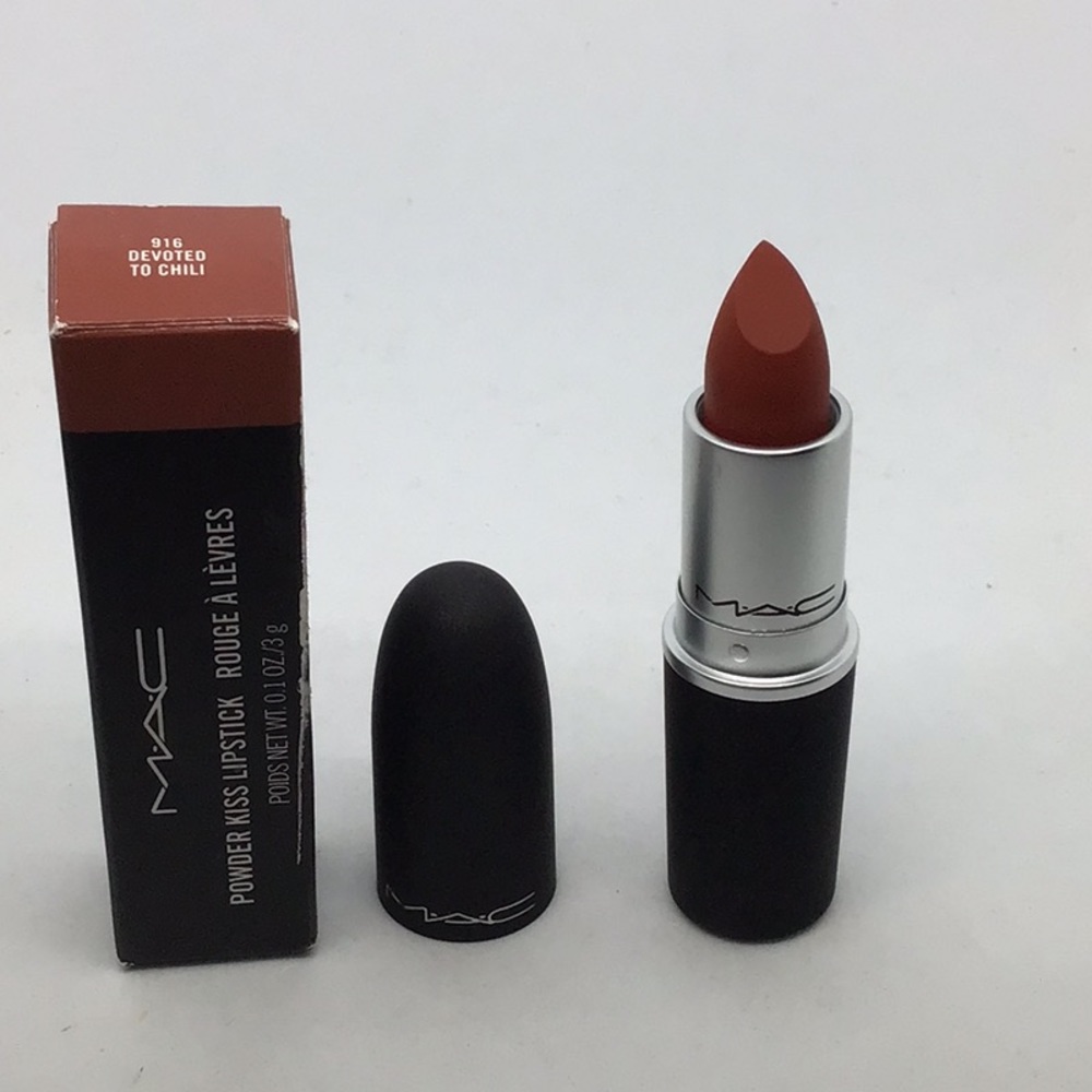 MAC Powder KISS Lipstick 916 Devoted to Chili - Picture 3 of 8